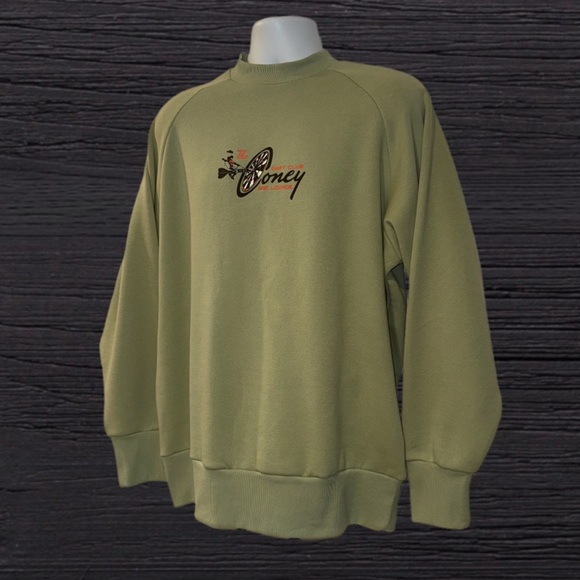 Coney Island Picnic Graphic Sweatshirt Men’s Medium NWT Olive Green - Picture 10 of 13